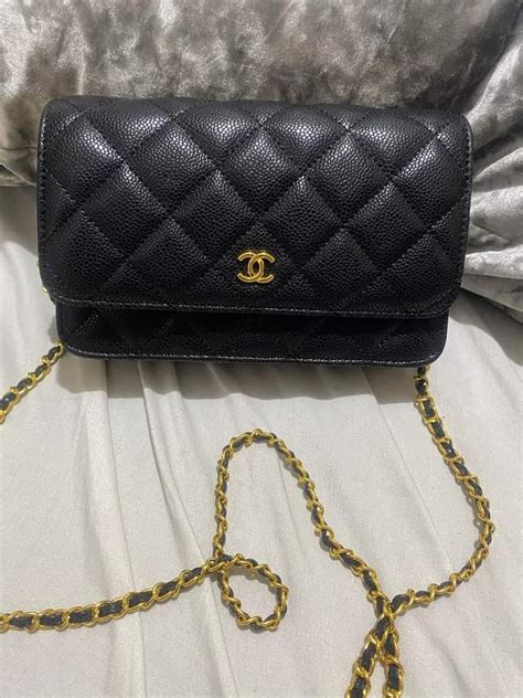 chanel wallet on chain.|chanel wallet on chain preloved.